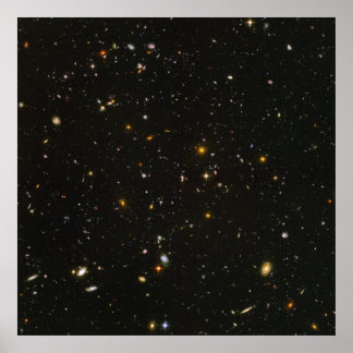 Hubble's Ultra Deep Field Afbeelding Poster