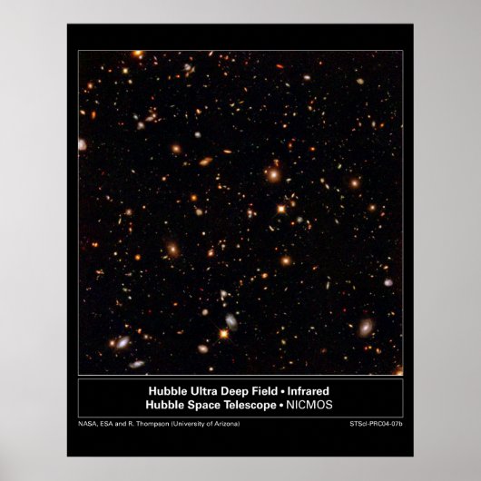 HubbleUltraDeepFieldInfrarood-2004-07b Poster (Voorkant)