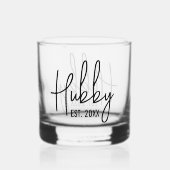 Hubby alcohol drink glas Verjaardagscadeau voor he (Voorkant)