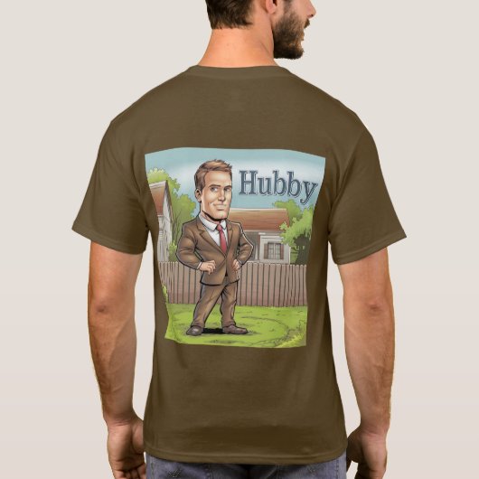 Hubby Brown T-Shirt (Achterkant)