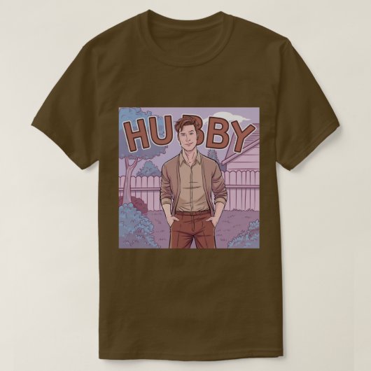 Hubby Brown T-Shirt (Design voorkant)