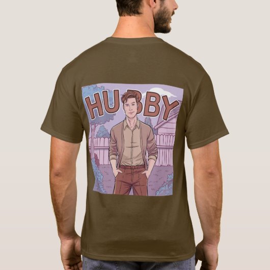 Hubby Brown T-Shirt (Achterkant)