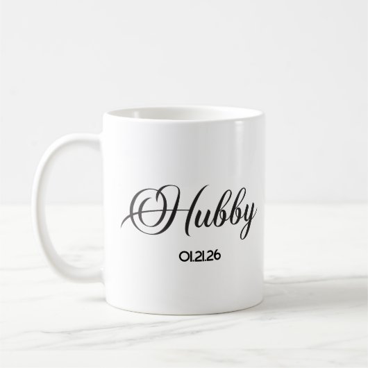Hubby Bruiloft koffie mok (Links)