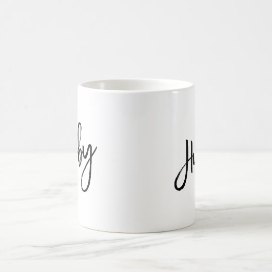 Hubby Brush Typografie Mok (Center)