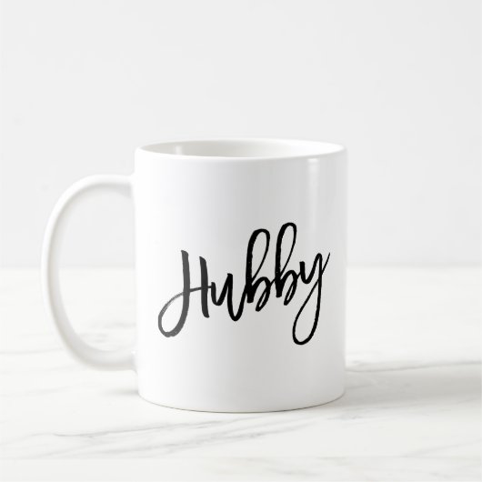 Hubby Brush Typografie Mok (Links)