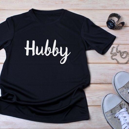 Hubby Couple Marriage T-shirt