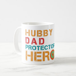 Hubby Dad Protector Hero Koffiemok
