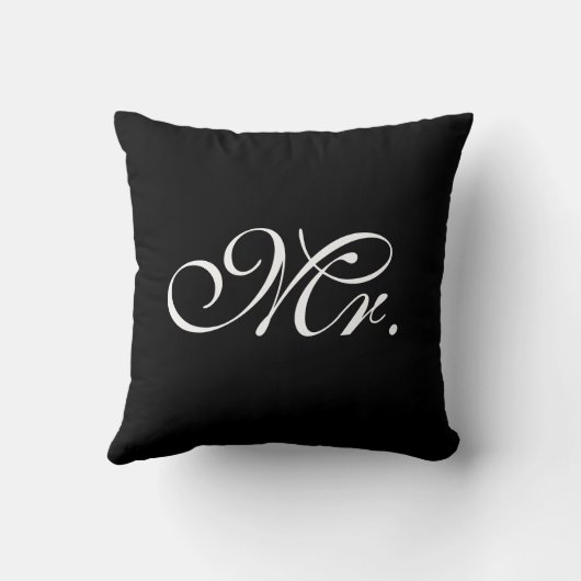 Hubby de heer Pillow Kussen (Achterkant)