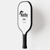 Hubby echtgenoot naam toevoegen datum jaar snor ee pickleball paddle (Links)