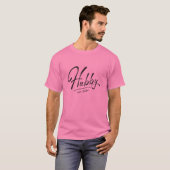 Hubby EST 2024 T-shirt (Voorkant volledig)