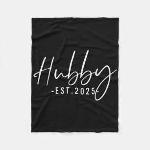 Hubby Est 2025 net getrouwd huwelijksreis echtgeno Fleece Deken