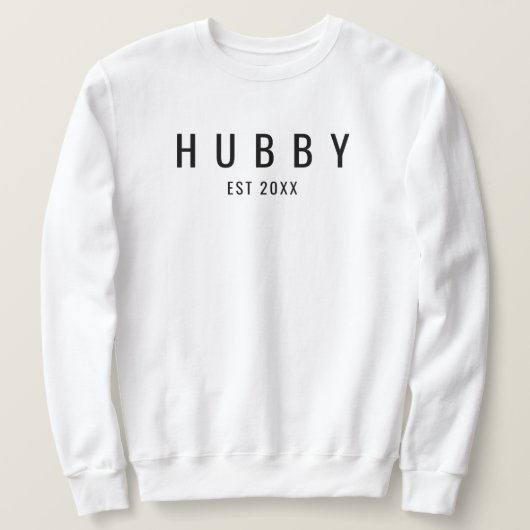 Hubby Est Fiance Bruiloft Verloving Gift voor Brui Trui (Design voorkant)