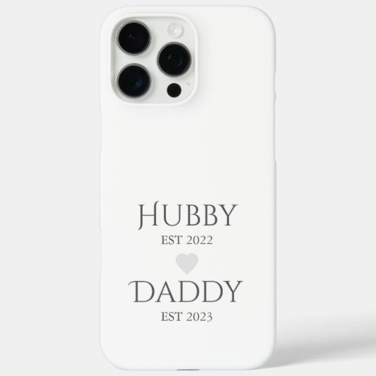 Hubby Est. XXXX, papa Est. XXXX - VADERDAG Case-Mate iPhone Case (Achterkant)