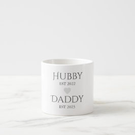 Hubby Est. XXXX, papa Est. XXXX - VADERDAG Espresso Kop