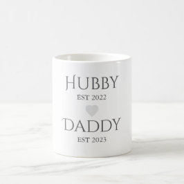 Hubby Est. XXXX, papa Est. XXXX - VADERDAG Koffiemok