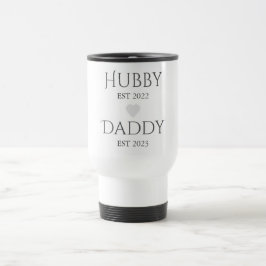 Hubby Est. XXXX, papa Est. XXXX - VADERDAG Reisbeker