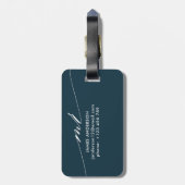 Hubby | Gepersonaliseerde Honeymoon Groom Bagagelabel (Achterkant verticaal)