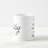 Hubby gepersonaliseerde Verloving cadeau voor hem  Koffiemok (Center)