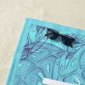 Hubby Hawaiian Beach Handdoek (In situ)