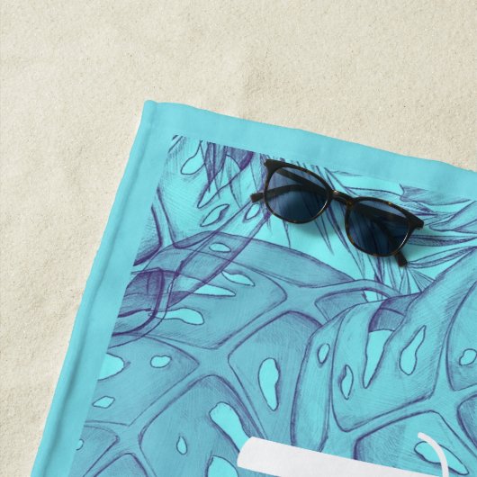 Hubby Hawaiian Beach Handdoek (In situ)