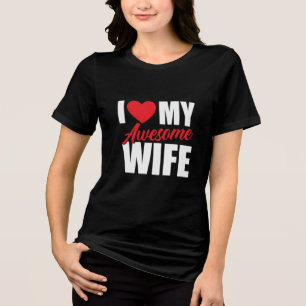 Hubby Hilarity: brutale Shirten voor vrouwen die h Tri-Blend Shirt