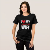 Hubby Hilarity: brutale Shirten voor vrouwen die h Tri-Blend Shirt (Voorkant volledig)