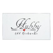 Hubby Liefde (echtgenoot) Kussensloop (Achterkant)