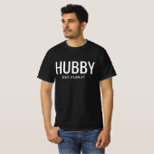 Hubby Matching Couple T-Shirt voor bruiloft (Voorkant volledig)