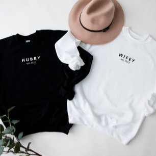 Hubby Minimalist Personalized Sweatshirt
