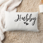 Hubby, minimalist wedding pillow  kussen (Deken)