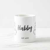 "Hubby". minimalistisch Koffiemok (Center)