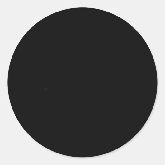 Hubby  ronde sticker (Voorkant)