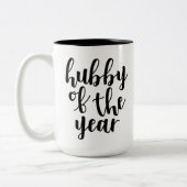 Hubby van het Jaar Tweekleurige Koffiemok (Links)