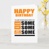 Hubby verjaardag kaart (Gele Bloem)