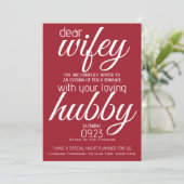 Hubby vraagt Wifey Out Kaart (Staand voorkant)