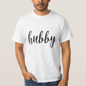 Hubby Wedding Design T-shirt (Voorkant)