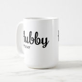 Hubby Wedding Jubileum wensen voor man Koffiemok (Voorkant links)