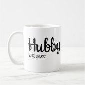 Hubby Wedding Jubileum wensen voor man Koffiemok (Links)