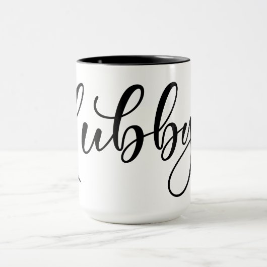 Hubby Wedding Mok met Black interior (Midden)