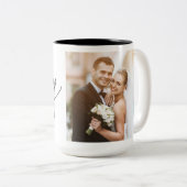 Hubby Wedding Photo Jubileum Wedding Couple Mok (Voorkant rechts)