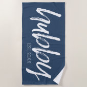 hubby - Whimsical Calligraphy for the Groom Strandlaken (Voorkant)