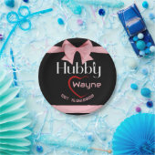 Hubby Wifey Bruiloft Jubileum feest Papieren Bordje (Feest)