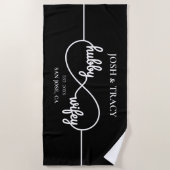 Hubby & Wifey Honeymoon Handdoek voor koppels (Voorkant)