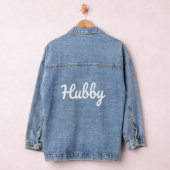 Hubby Wifey Honeymoon Wedding Denim Jacket (Hangar)
