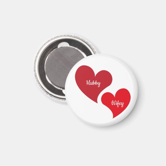 Hubby Wifey magneet (Voorkant / Achterkant)