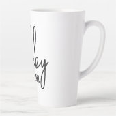 Hubby & Wifey op maat gevestigde jaar latte mok (Rechts)