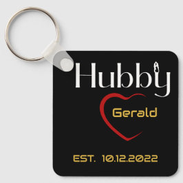 Hubby Wifey Wedding Jubileum Gift Sleutelhanger