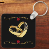 Hubby Wifey Wedding Jubileum Gift Sleutelhanger (Achterkant)