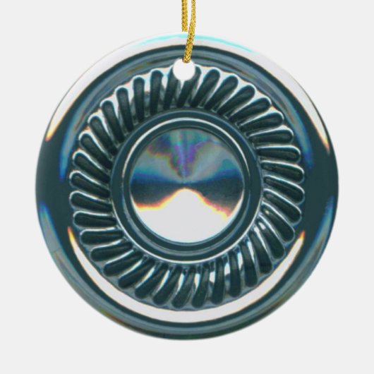 hubcap 2 keramisch ornament (Voorkant)