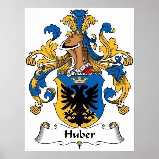 Huber Family Crest Poster (Voorkant)